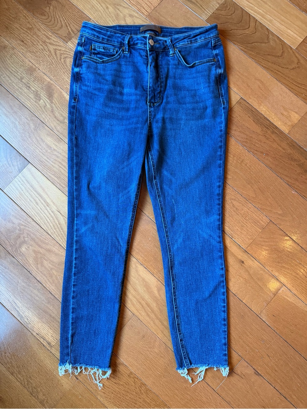 Judy Blue Dark Blue Wash Skinny Jeans 15/32